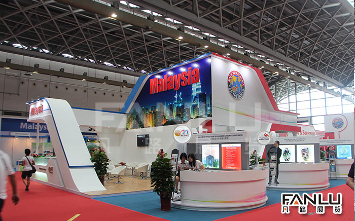 東盟博覽會展臺搭建色彩渲染力