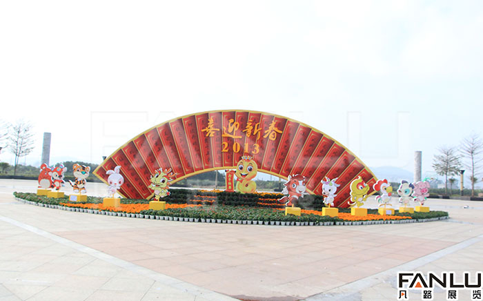田東春節城市氛圍美化