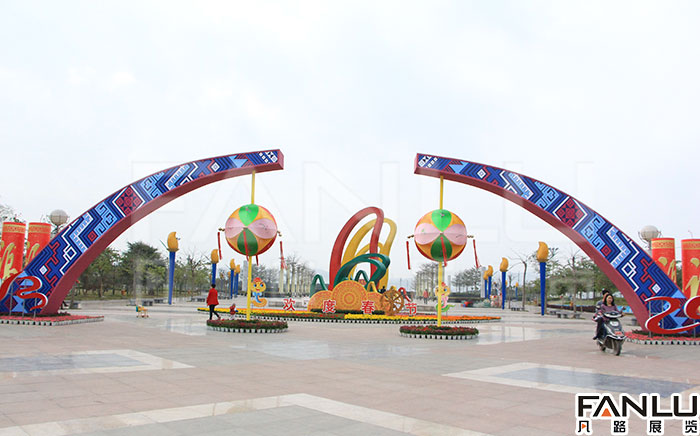 田東春節城市氛圍美化