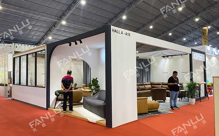 越南家具展HUGO展臺搭建